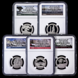 2013 ATB Clad Quarters NGC PF69 UC ER Picture Label