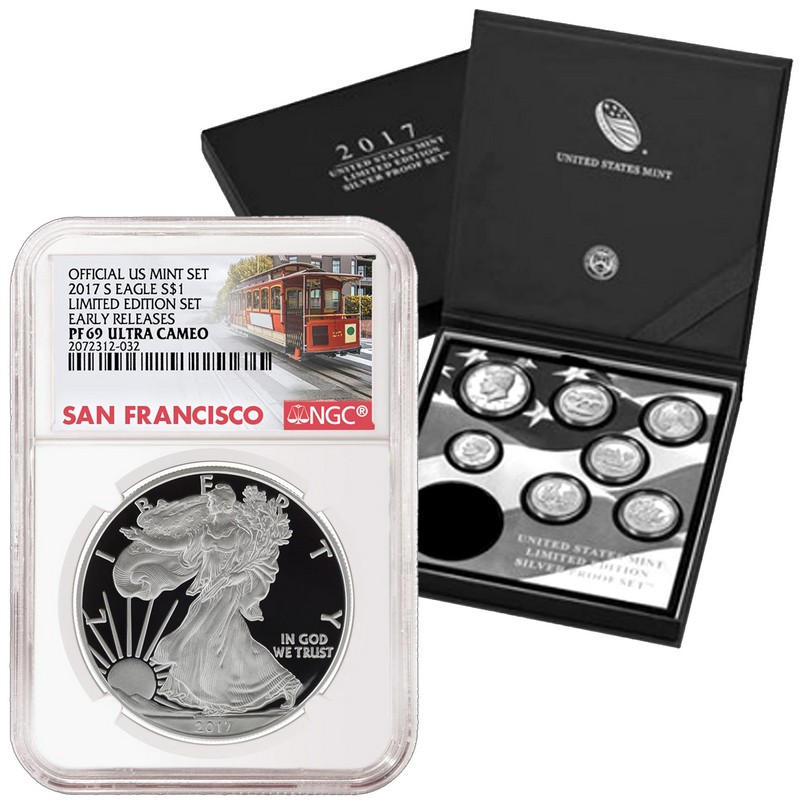 2012 S PROOF SILVER KENNEDY LIMITED EDITION SET NGC PF69 ULTRA CAMEO