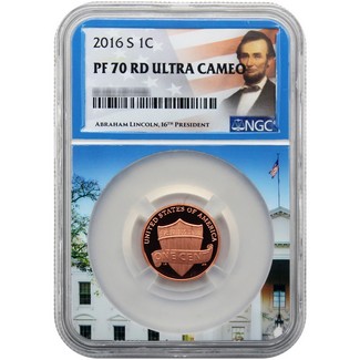 2016 S Lincoln Cent NGC PF70 RD Ultra Cameo White House Core