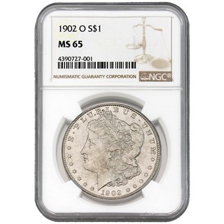 1902-O Morgan Dollar NGC MS-65