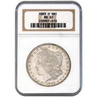 1883-O Morgan Dollar NGC MS-65