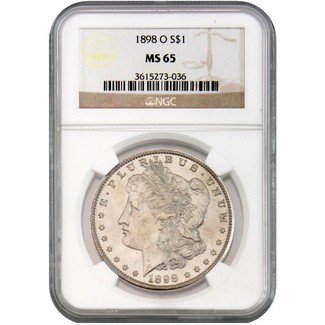 1898-O Morgan Dollar NGC MS-65