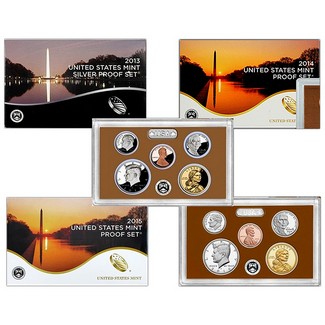 2012-2016 Proof Sets in original U.S. Mint issued packaging