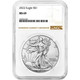 2022 Silver Eagle NGC MS69 Brown Label