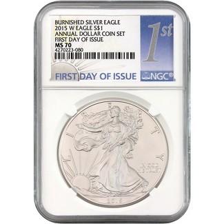 2015 W Silver Eagle from Annual Dollar Set  NGC MS70 FDI