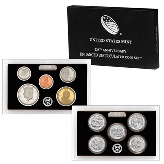 225th Anniversary Enhanced Uncirculated Coin Set OGP