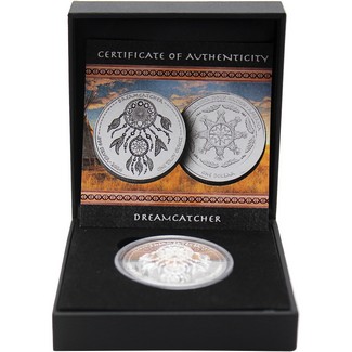 2024 Oglala Lakota Sioux Proof Silver 1oz Dreamcatcher Coin