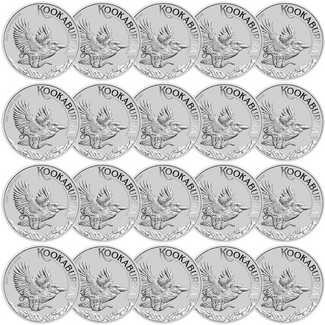 2024 P $1 Australia 1 oz Silver Kookaburra Brilliant Uncirculated in Capsule (Roll of 20 Coins)