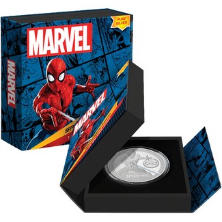 2023 $2 Niue  Silver 1oz Classic Superheroes Spiderman Colorized Proof Coin