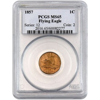 1857 Flying Eagle Cent PCGS XF-40