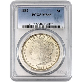 1882 Morgan Dollar PCGS MS-65