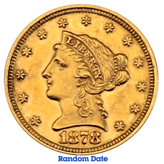 Random Date $2.5 Gold Liberty XF/AU