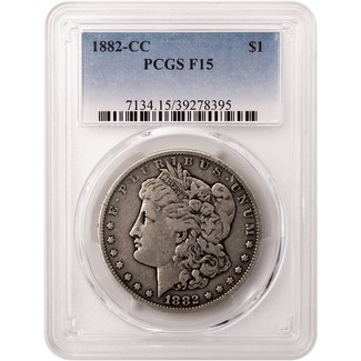 1882-CC Morgan Dollar PCGS Fine-15