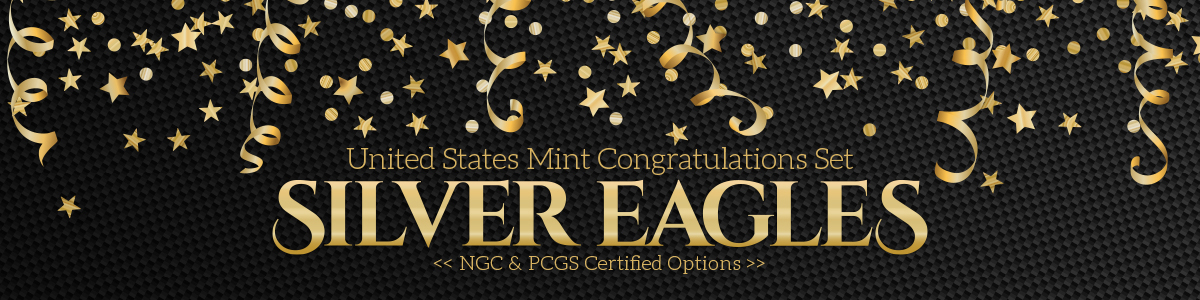 Congratulations Set Silver Eagles Congratulations Set Silver Eagles