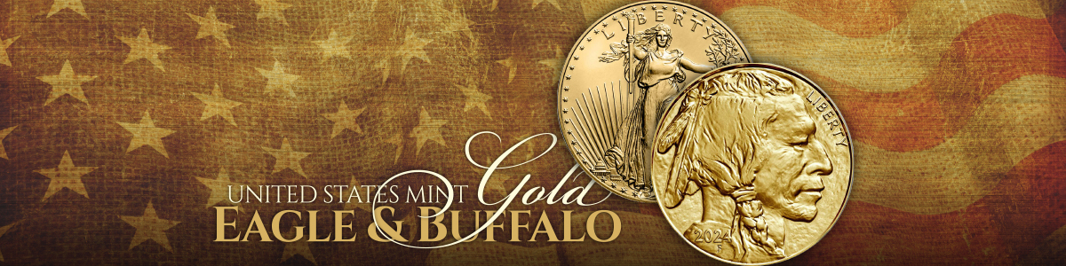 Gold American Eagles and Gold American Buffalo TCV Minted Bullion