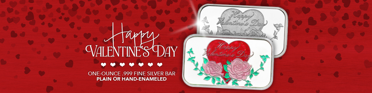 Valentine's Day Silver Bullion