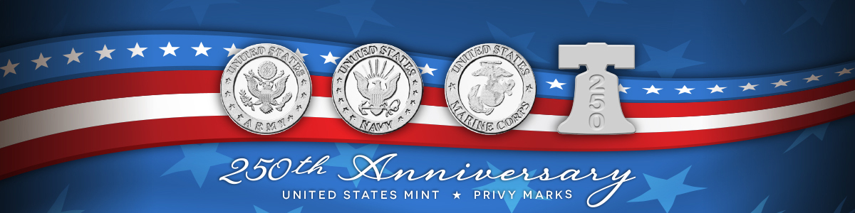 250th Anniversary Privy Marks