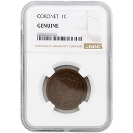 Random Date Large Cent NGC Genuine