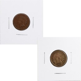 Civil War Indian Cent Duo