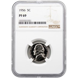 1956 Proof Jefferson Nickel NGC PF69 1956 Proof Jefferson Nickel NGC PF69