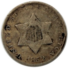 1851-1872 Three Cent Silver G/VG Condition (Random Date) 1851-1872 Three Cent Silver G/VG Condition (Random Date)