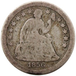 New Orleans Mint Liberty Seated Half Dime Good - Very Good Condition