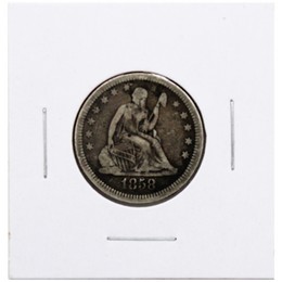 Pre-Civil War Dated Liberty Seated Quarter Fine - Very Fine Condition