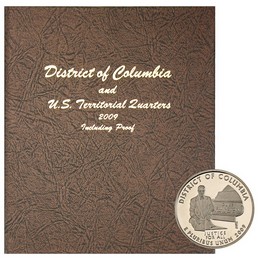 2009 D.C. &amp; U.S. Territories Deluxe Quarters in Dansco Album