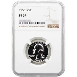 1956 Proof Washington Quarter NGC PF69 1956 Proof Washington Quarter NGC PF69