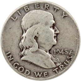 1948 Franklin Half Dollar VG/XF Condition