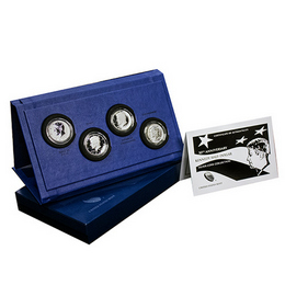 2014 Silver Kennedy 4-Coin Set OGP