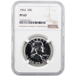 1963 Proof Franklin Half Dollar NGC PF-67