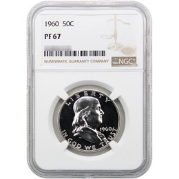 1960 Proof Franklin Half Dollar NGC PF67