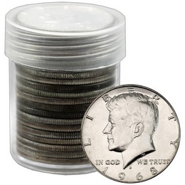 40% Silver BU Kennedy Half Dollar Roll (20 coins) 40% Silver BU Kennedy Half Dollar Roll (20 coins)