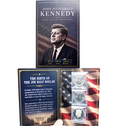 2024 P, D, and S Proof Kennedy Half Dollars in Informational Folder