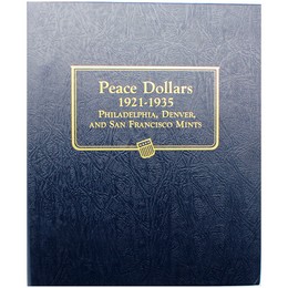 1921-1935 Complete Peace Dollar Set VG/XF Condition in Album (24 Coins)