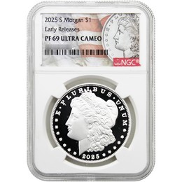 2025 S Proof Morgan Silver Dollar NGC PF69 UC ER Morgan/Flag Label 2025 S Proof Morgan Silver Dollar NGC PF69 UC ER Morgan/Flag Label