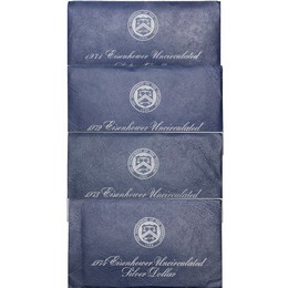 1971-1974 Eisenhower Dollar Set Blue Pack OGP