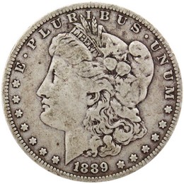 1889 O Morgan 90% Silver Dollar in VG/VF condition