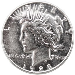 1928 S Peace Dollar Very Fine - Extra Fine Condition