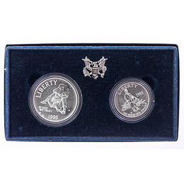 1995 2pc BU Civil War Commemorative Set OGP