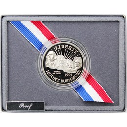 1991 S Proof Mt. Rushmore Commem Half Dollar OGP 1991 S Proof Mt. Rushmore Commem Half Dollar OGP