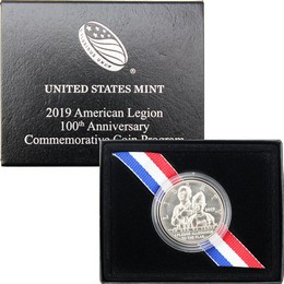 2019 D American Legion 100th Anniversary Commem Half Dollar Uncirculated OGP