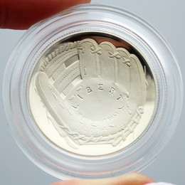 2014 S Proof Baseball Commem Half Dollar in Cap & Pouch