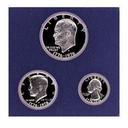 1976 3 Piece Silver Proof Set