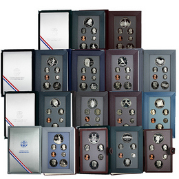 Complete Prestige Proof Sets in OGP (14 sets from 1983-1997)