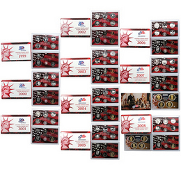 1999-2008 Silver Proof Sets in OGP 1999-2008 Silver Proof Sets in OGP