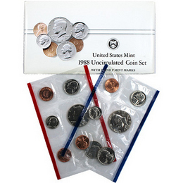 1988 Mint Set in OGP (10 coins)