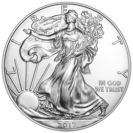 2017 W Burnished Silver Eagle OGP