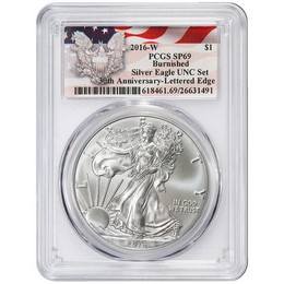 2017-W Proof $1 American Silver Eagle NGC PF70UC FDI Flag Label Red Core